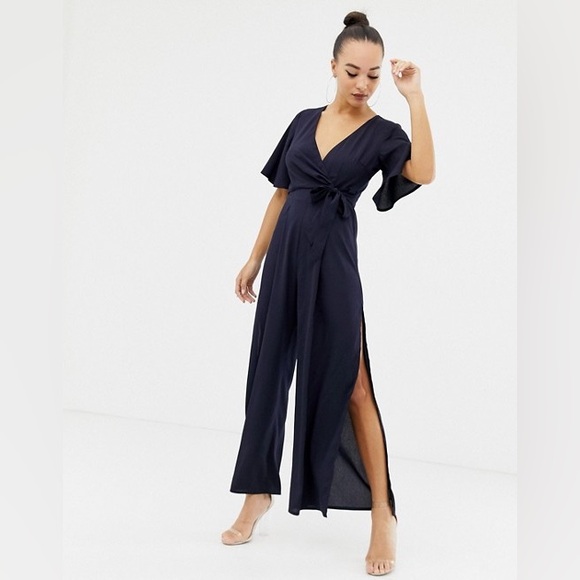 ASOS Wide Leg Jumpsuit Romper - Picture 1 of 4